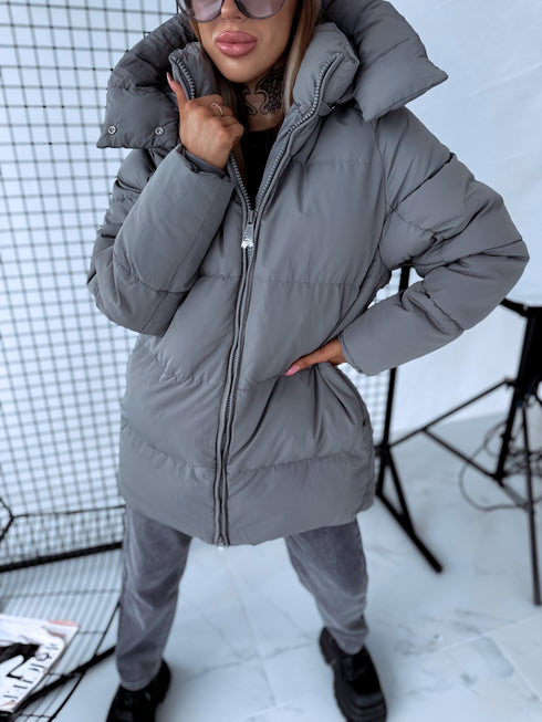 Удлинённая куртка "Mākonis" - ТЁМНО-СЕРАЯ