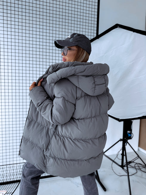 Удлинённая куртка "Mākonis" - ТЁМНО-СЕРАЯ