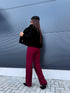 Faux Fur Jacket "MONEY TALK" - BLACK