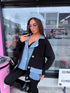 Adīta jaka "POLLY POCKET 12#" - MELNA