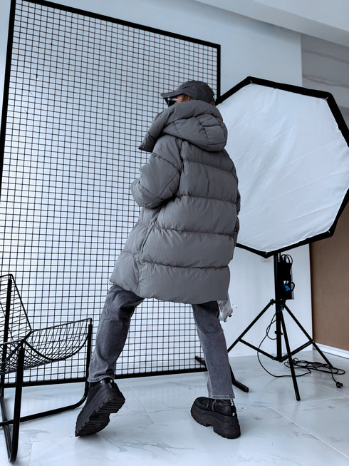 Удлинённая куртка "Mākonis" - ТЁМНО-СЕРАЯ