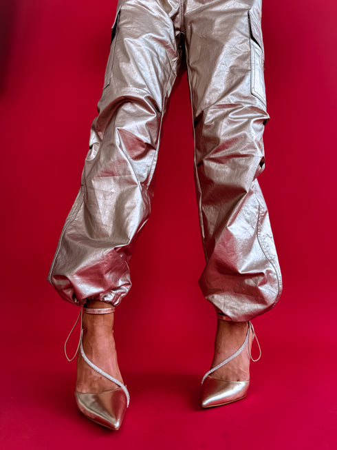 Брюки ЗОЛОТОГО ОТТЕНКА "ILUMINOS" K679