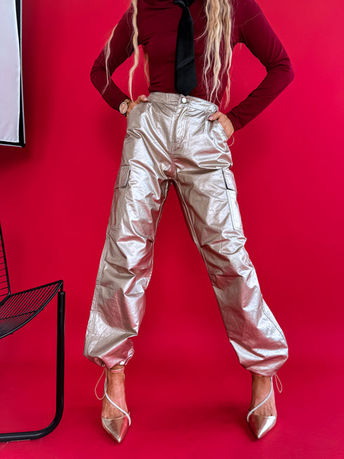 Брюки ЗОЛОТОГО ОТТЕНКА "ILUMINOS" K679