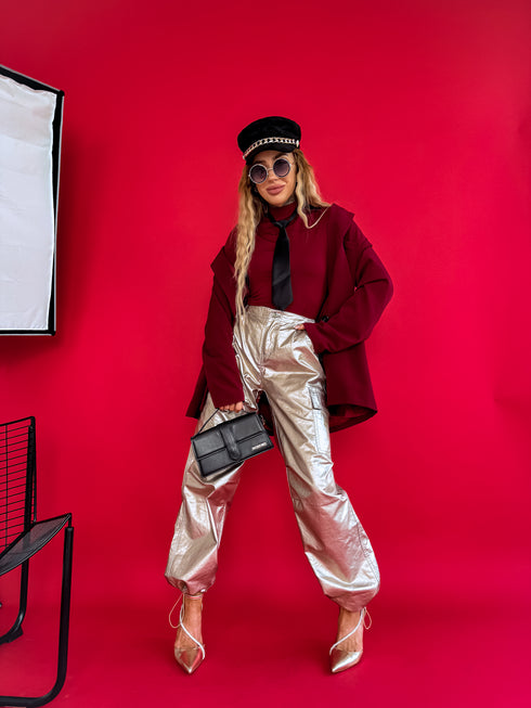 Брюки ЗОЛОТОГО ОТТЕНКА "ILUMINOS" K679