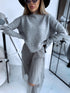 "EMMA 3220" set - dress + jumper - gray