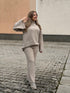 Knitted Set "AUTUMN E5389" - LIGHT BEIGE PRE-ORDER