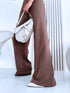 LUX pantsuit + belt "STEPS 24" - CHOCO