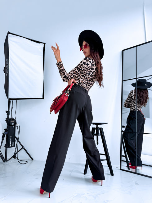 Fabric pants "DIRECT VS9008" - BLACK