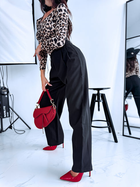 Fabric pants "DIRECT VS9008" - BLACK