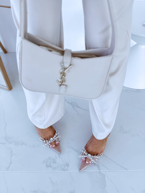 Shoes "TRANSPARENT" P-1442 - beige