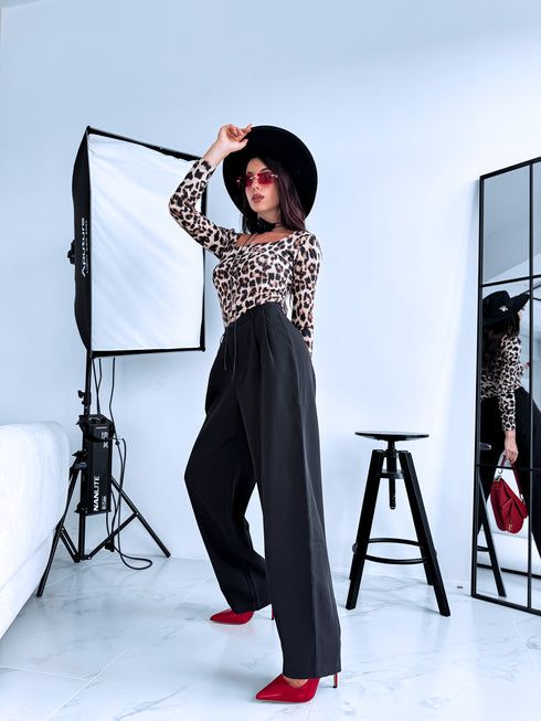 Fabric pants "DIRECT VS9008" - BLACK