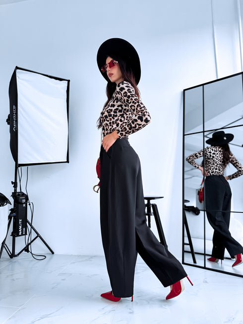 Fabric pants "DIRECT VS9008" - BLACK