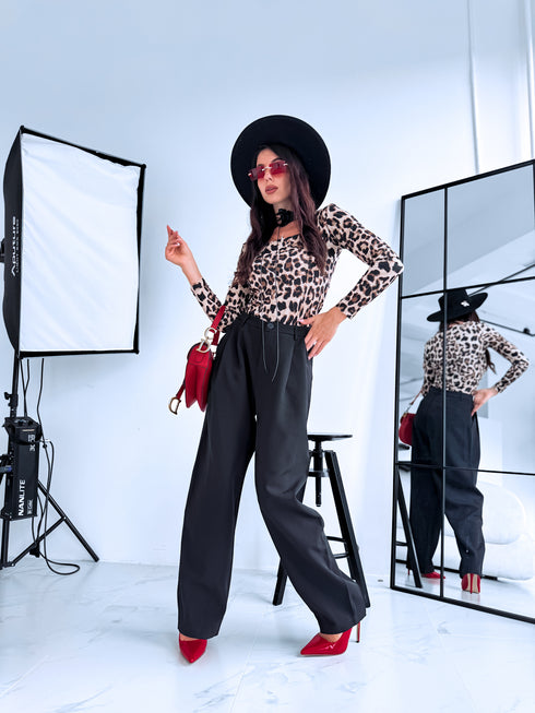 Fabric pants "DIRECT VS9008" - BLACK