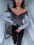 Knitted jacket "PRICELESS 7650" - GREY