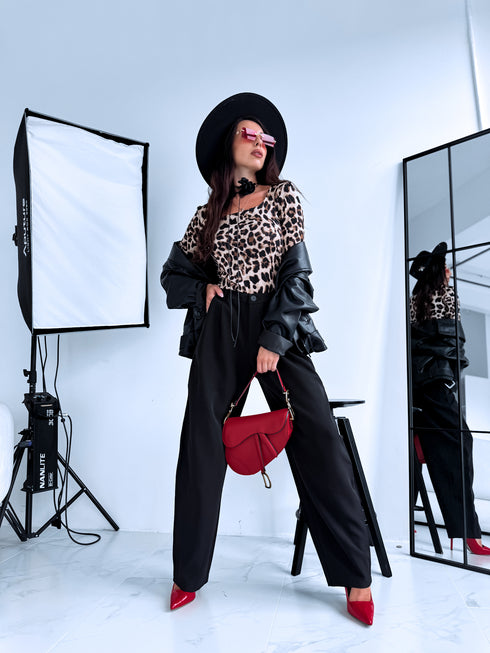 Fabric pants "DIRECT VS9008" - BLACK