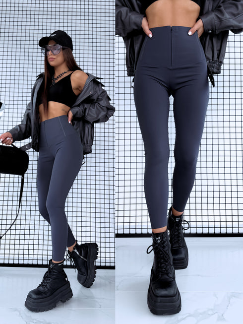 CORRECTIVE leggings "BLACK GOLD" - DARK GRAY
