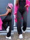 Elastingos kelnės "FLARED YOGA" 3587 - JUODOS