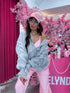 Jacket with lace lining "NECTAR V11002" - GRAY