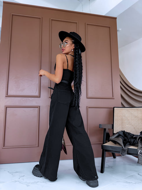 Denim Pants "BIKE T357-1" – Black