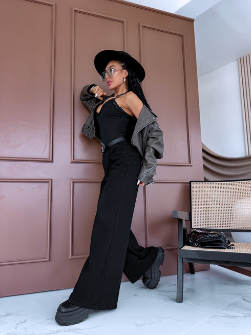 Denim Pants "BIKE T357-1" – Black