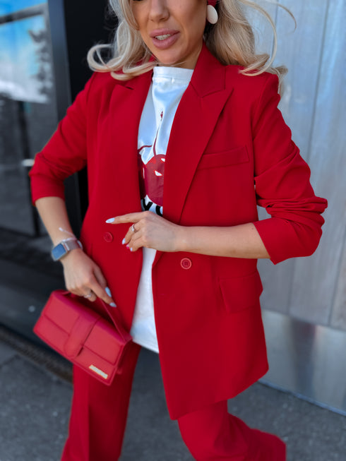 ONE SIZE žakete "LAST KISS" 2412 - SARKANA PRE-ORDER