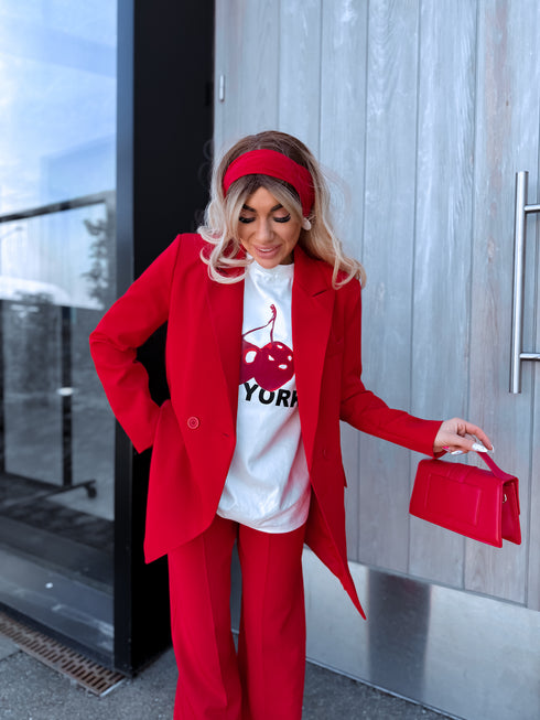 ONE SIZE žakete "LAST KISS" 2412 - SARKANA PRE-ORDER