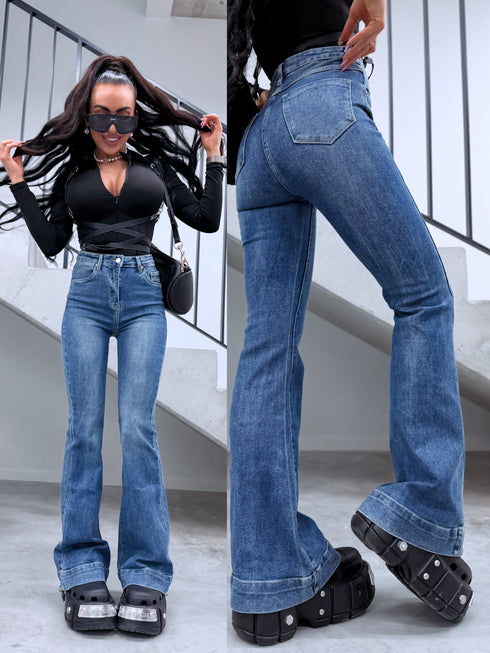 FLARED džinsa bikses "PURE BLUE" 8913