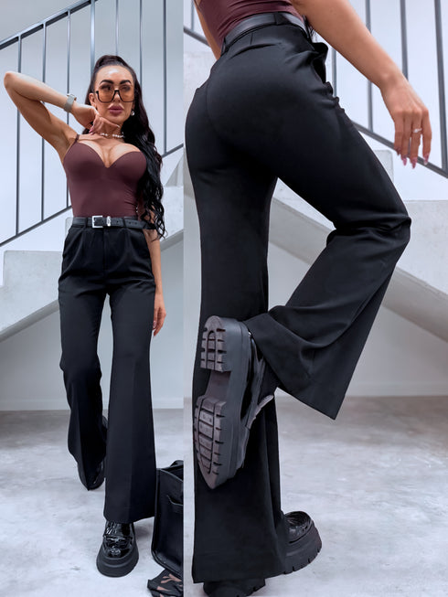 "GRACE LINE VS9006" тканевые брюки - черные