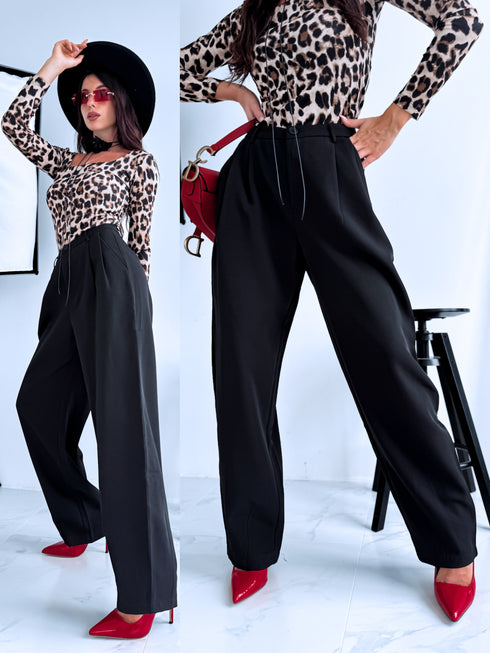 Fabric pants "DIRECT VS9008" - BLACK