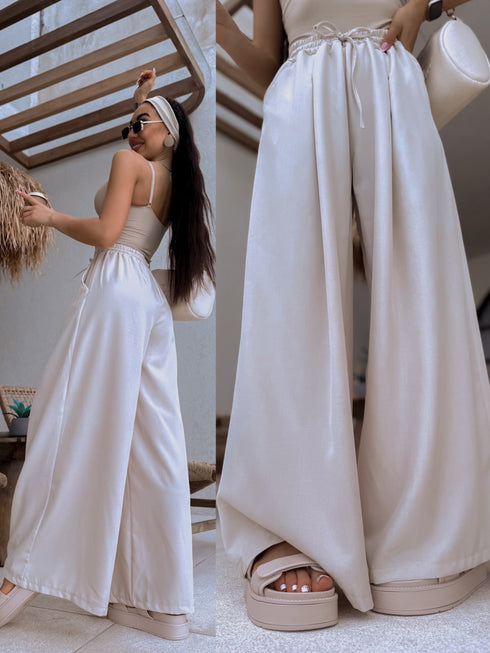 Pants "Excuse Me V58" - dark beige