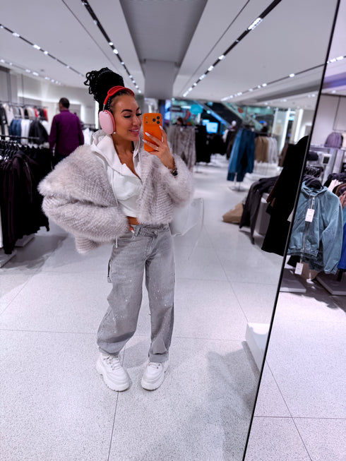 LUX jeans pants "MALLOW 8757" - light gray