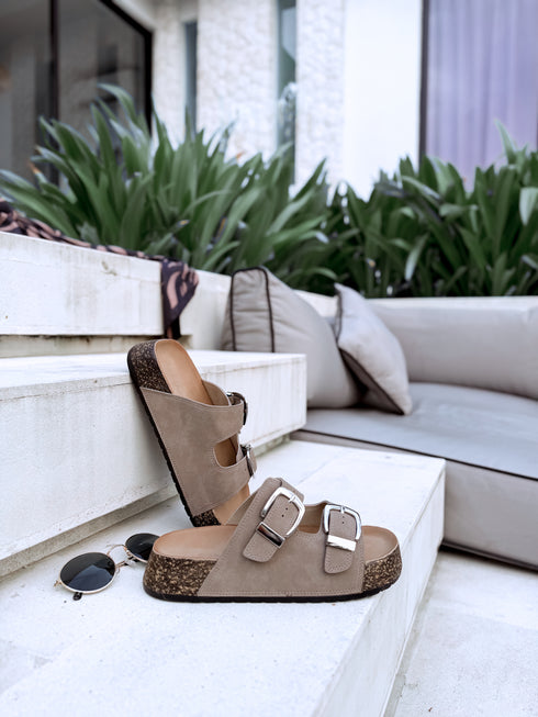 "INFINITY" 2022 Slippers - DARK BEIGE