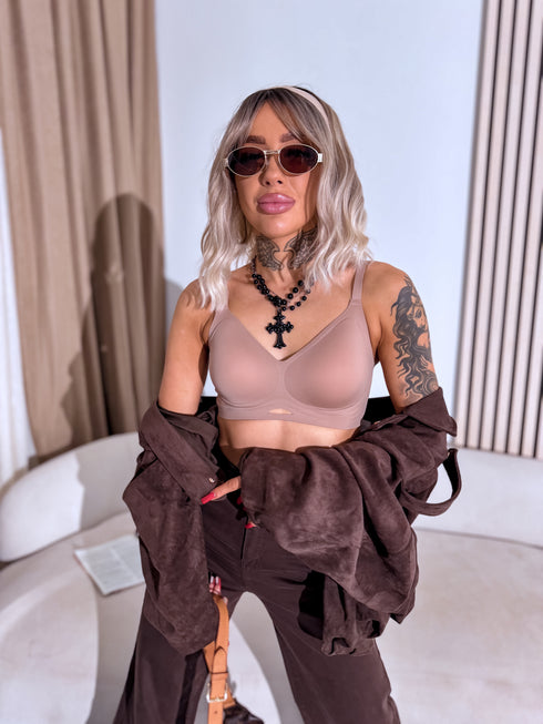 Bezvīļu krūšturis V3622 "EXTREME" - KAPUČĪNO