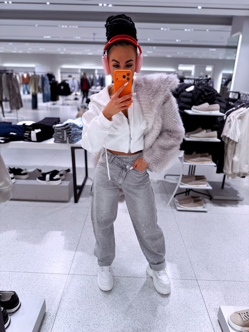 LUX jeans pants "MALLOW 8757" - light gray