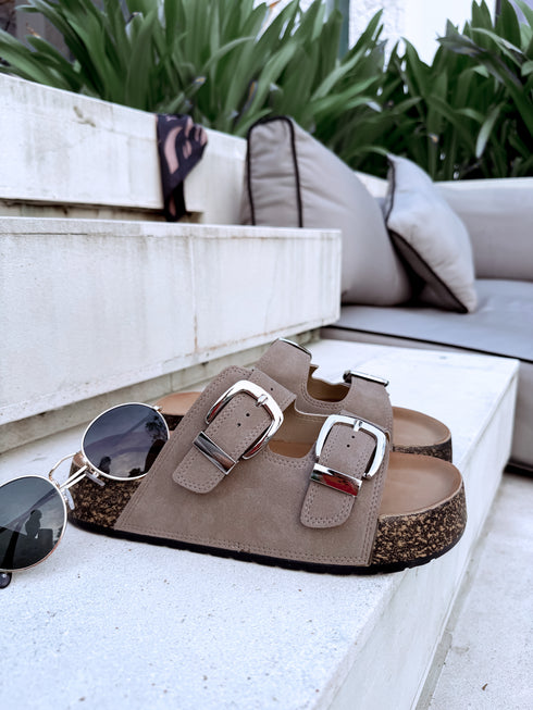 "INFINITY" 2022 Slippers - DARK BEIGE