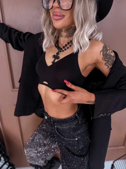 Bezvīļu krūšturis V3622 "EXTREME" - MELNS