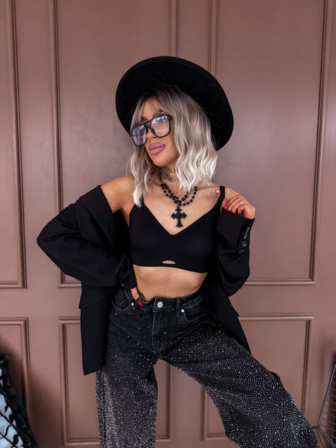 Bezvīļu krūšturis V3622 "EXTREME" - MELNS