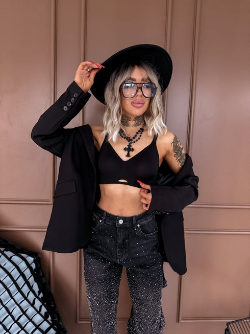 Bezvīļu krūšturis V3622 "EXTREME" - MELNS