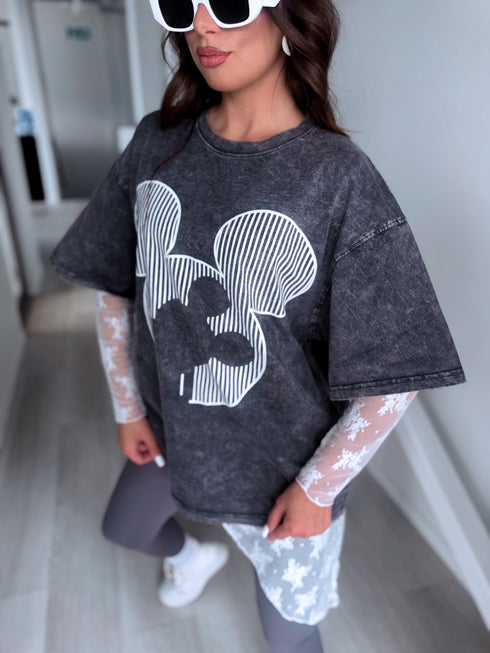 T-krekls "MICKEY LINE 26011" - GRAFĪTA PELĒKS