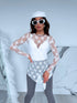 Mežģīņu tops "SHEER TOUCH 8513" - BALTS