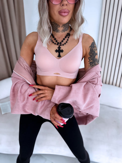 Bezvīļu krūšturis V3622 "EXTREME" - MAIGI ROZĀ