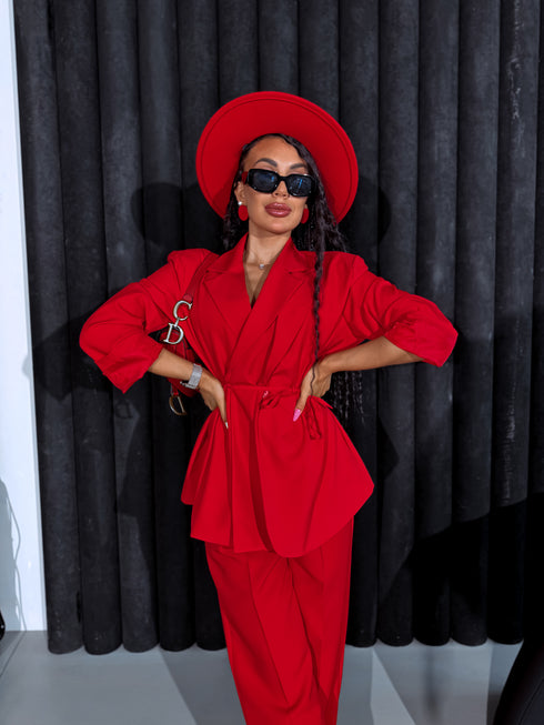 Žakete "COUTURE V8061" - SARKANA