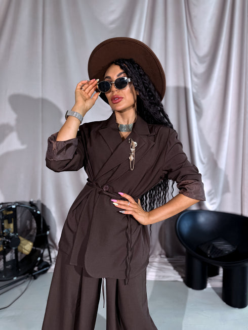 Žakete "COUTURE V8061" - CHOCO