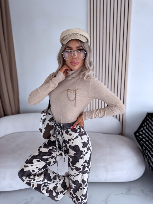 Classic turtleneck - DARK BEIGE