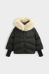Jacket "IMPORTANT" FC7629 - BLACK WITH BEIGE PRE-ORDER
