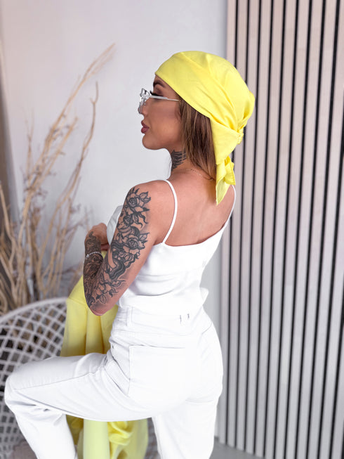 Yellow, ONE SIZE blazer + white top