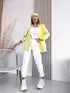 Yellow, ONE SIZE blazer + white top