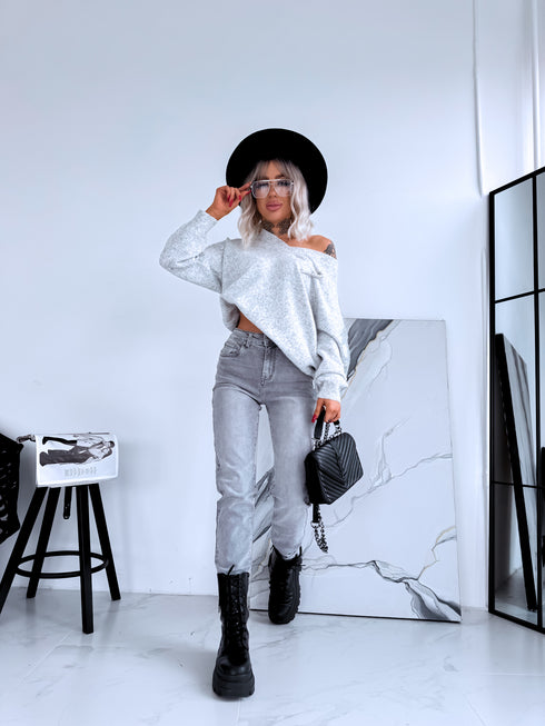 Sweater "SEQUIN MO3892" - grey