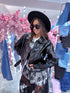Ādas imitācijas virsjaka "FRESH FLEX S-6238" - melna