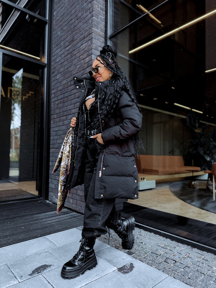 Long Jacket "STRIKE GOLD" FC7619 – Black